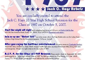 Class Party Invitation Template 1000 Ideas About Class Reunion Invitations On Pinterest