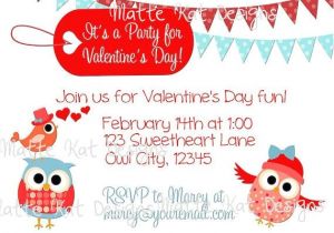 Class Valentines Party Invitation Valentine S Day Party Invitation School or Classroom