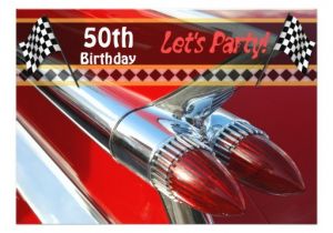 Classic Car Party Invitations Classic Car Birthday Party Invitation Zazzle
