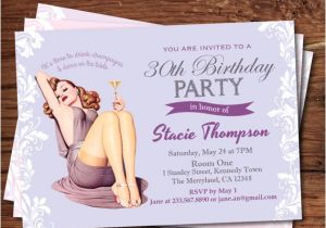 Classy 30th Birthday Invitation Wording Elegant 30th Birthday Invitation Women by