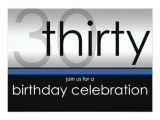 Classy 30th Birthday Invitations Classy Modern 30th Birthday Invitations