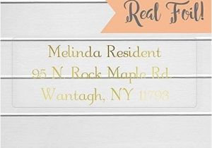 Clear Return Address Labels for Wedding Invitations Amazon Com Gold or Color Foil Wedding Invitation Return