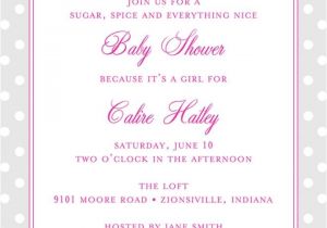 Clever Baby Shower Invite Wording Invitation for Baby Shower Fascinating Baby Girl Shower