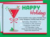 Clever Holiday Party Invitations Funny Christmas Invite Wording