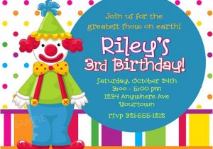 Clown Birthday Party Invitations Clown Birthday Invitations Ideas Bagvania Free Printable