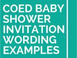 Co-ed Baby Shower Invitation Wording 21 Coed Baby Shower Invitation Wording Examples