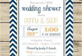 Co-ed Bridal Shower Invitations Chevron Wedding Shower Invitation Couples Coed Bridal