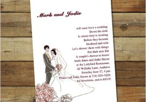 Co-ed Bridal Shower Invitations Custom Pink Coed Couples Wedding Shower Invitations Online