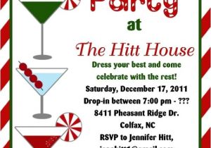 Cocktail Party Invite Wording Holiday Cocktail Party Invitation Wording Cimvitation