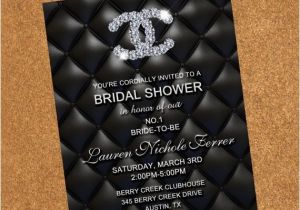 Coco Chanel Bridal Shower Invitations Chanel Bridal Shower Invites