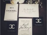 Coco Chanel Bridal Shower Invitations Classy Black & White "coco Chanel Inspired Bridal Shower