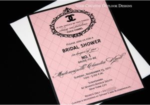 Coco Chanel Bridal Shower Invitations Coco Chanel Bridal Shower Invitation