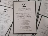 Coco Chanel Bridal Shower Invitations Crystalizing these Custom Made Chanel themed Bridal Shower