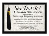 College Graduation Invitations and Announcements She Did It Tassel College Graduation Card Zazzle Com