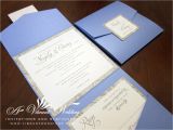Coloured Wedding Invitations Blue and Silver Wedding Invitation A Vibrant Wedding