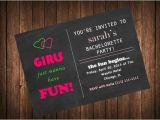 Combined Bridal Shower and Bachelorette Party Invitations Bachelorette Party Invitation Chalkboard Design Printable