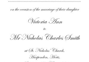 Common Wedding Invitation Wording Traditional Wedding Invitation Wording Template Best