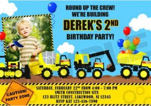 Construction theme Party Invitation Template Construction Birthday Party Invitations Template Best
