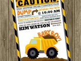 Construction themed Baby Shower Invitations Construction Baby Shower Invite