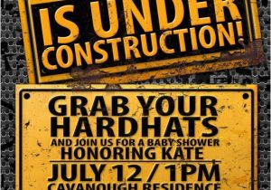 Construction themed Baby Shower Invitations Under Construction Baby Shower Invitation by Lyonsprints