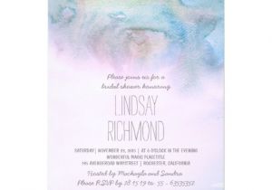 Contemporary Bridal Shower Invitations Watercolor Modern Bridal Shower Invitation