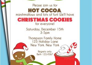 Cookie Decorating Party Invitation Wording Items Similar to Christmas Hot Cocoa and Cookies