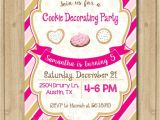 Cookie Decorating Party Invitations Cookie Decorating Birthday Invitation Christmas Cookie