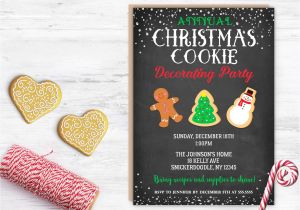 Cookie Decorating Party Invitations Cookie Decorating Party Cookie Party Invitation Annual