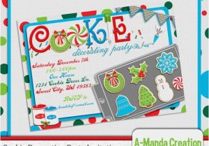 Cookie Decorating Party Invitations Items Similar to Christmas Cookie Decorating Party