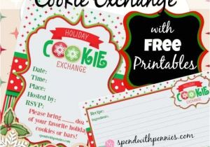 Cookie Swap Party Invitations How to Host A Cookie Exchange Free Printable Invitations