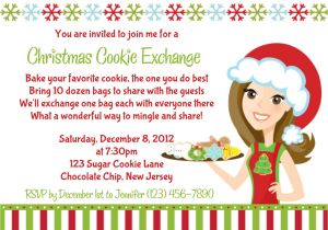 Cookie Swap Party Invitations Starts with Cupcakes An American Tradition