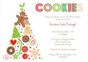 Cookie Swap Party Invitations Templates Cookie Exchange Invitation Templates orderecigsjuice Info
