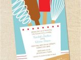 Cooking Bridal Shower Invitations Kitchen Utensils In Tiffany Blue for Bridal Showers