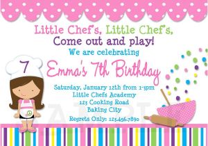 Cooking Party Invitation Template Free Invitations to A Birthday Party Free Invitation