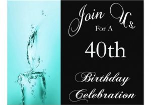 Cool 40th Birthday Invitations 40th Birthday Party Personalized Invitation