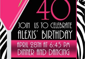 Cool 40th Birthday Invitations Pictures Of Stylish Women for 40th Birthday Invitation