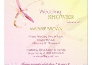 Cool Bridal Shower Invitations Dragonfly theme Unique Bridal Shower Invitations 5 25