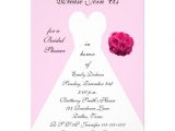 Cool Bridal Shower Invitations Unique Pink Bridal Shower Invitation Bridal Gown 5" X 7