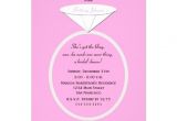 Cool Bridal Shower Invitations Unique Ring Bridal Shower Invitation On Pink 5" X 7