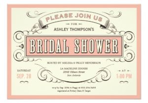 Cool Bridal Shower Invitations Unique Vintage Bridal Shower Invitations