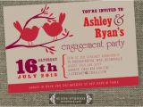 Cool Engagement Party Invitations Love Birds Engagement Party Invitation Unique Engagement and