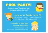 Cool Pool Party Invitation Ideas Cool Blue Summer Birthday Pool Party Invitations 4 5 Quot X 6