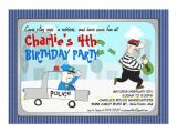 Cops and Robbers Party Invitations Cops N Robbers Cartoon Party Invitation 5 Quot X 7 Quot Invitation