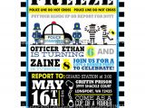 Cops and Robbers Party Invitations Cops Robbers Printable Birthday Invite Dimple Prints Shop