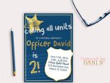 Cops and Robbers Party Invitations Police Birthday Party Invitation Cops and Robbers Party Navy