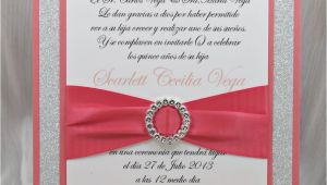 Coral Quinceanera Invitations Coral Peach Quinceanera Sweet Sixteen Invitation by