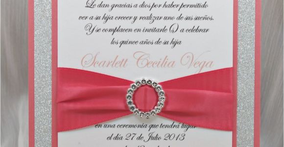 Coral Quinceanera Invitations Coral Peach Quinceanera Sweet Sixteen Invitation by