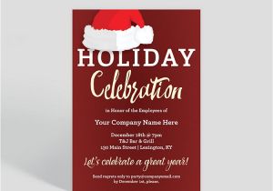 Corporate Holiday Party Invitation Text Holiday Hat Corporate Party Invitation 1025680 Business