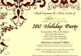 Corporate Holiday Party Invitation Wording Custom Corporate Holiday Party Invitation W Crimson Flourish