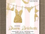 Corset Bridal Shower Invitations Pink Gold Lingerie Shower Invitation Gold Glitter Lace Pink